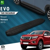 S-Dizayn Nissan Navara 3 Evo Siyah Yan Basamak 203 Cm 2015 Üzeri A+ Kalite thumbnail 1