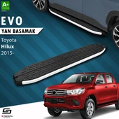 S-Dizayn Toyota Hilux 8 Evo Aluminyum Yan Basamak 203 Cm 2015 Üzeri A+ Kalite thumbnail 1