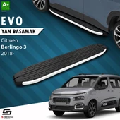 S-Dizayn Citroen Berlingo 3 Uzun Şase Evo Aluminyum Yan Basamak 213 Cm 2018 Üzeri A+ Kalite - 1
