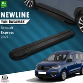 S-Dizayn Renault Express NewLine Siyah Yan Basamak 203 Cm 2021 Üzeri A+ Kalite thumbnail 1