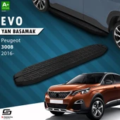 S-Dizayn Peugeot 3008 2 Evo Siyah Yan Basamak 183 Cm 2016-2023 A+ Kalite thumbnail 1