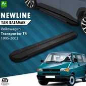 S-Dizayn VW Transporter T4 Uzun Şase NewLine Siyah Yan Basamak 253 Cm 1995-2003 A+ Kalite - 1
