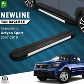 S-Dizayn Ssangyong Actyon Sports NewLine Aluminyum Yan Basamak 203 Cm 2007-2018 A+ Kalite thumbnail 1