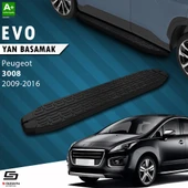 S-Dizayn Peugeot 3008 Evo Siyah Yan Basamak 183 Cm 2009-2016 A+ Kalite - 1