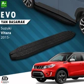 S-Dizayn Suzuki Vitara 4 Evo Siyah Yan Basamak 163 Cm 2015 Üzeri A+ Kalite - 1