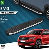 S-Dizayn Skoda Kodiaq Evo Krom Yan Basamak 193 Cm 2017-2023 A+ Kalite thumbnail 1