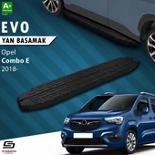 S-Dizayn Opel Combo E Uzun Şase Evo Siyah Yan Basamak 213 Cm 2018 Üzeri A+ Kalite thumbnail 1