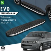S-Dizayn VW Transporter T5 Kısa Şase Evo Krom Yan Basamak 213 Cm 2003-2015 A+ Kalite thumbnail 1