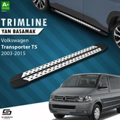S-Dizayn VW Transporter T5 Uzun Şase TrimLine Gri Yan Basamak 255 Cm 2003-2015 thumbnail 1