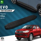 S-Dizayn Toyota Hilux 8 Evo Siyah Yan Basamak 203 Cm 2015 Üzeri A+ Kalite thumbnail 1
