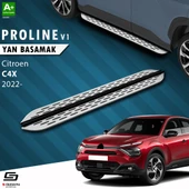 S-Dizayn Citroen C4 X OEM Still Pro V1 Aluminyum Yan Basamak 183 Cm 2022 Üzeri A+ Kalite thumbnail 1