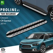 S-Dizayn Citroen C4 Cactus OEM Still Pro V2 Aluminyum Yan Basamak 183 Cm 2014 Üzeri A+ Kalite thumbnail 1
