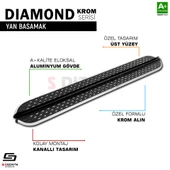 S-Dizayn Dacia Sandero 3 Stepway Diamond Krom Yan Basamak 183 Cm 2020 Üzeri A+ Kalite - 7
