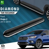 S-Dizayn Ford Kuga 2 Diamond Krom Yan Basamak 183 Cm 2013-2019 A+ Kalite - 1