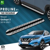 S-Dizayn Nissan Qashqai 2 OEM Still Pro V2 Aluminyum Yan Basamak 173 Cm 2014-2021 A+ Kalite thumbnail 1