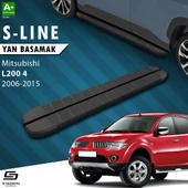S-Dizayn Mitsubishi L200 4 S-Line Siyah Yan Basamak 193 Cm 2006-2015 A+ Kalite thumbnail 1