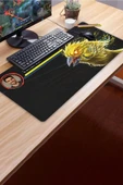 SonicTouch Kişiye isme Özel Kanarya Figürlü Sarı Lacivert Fotoğraflı XXL Dikişsiz Gamer Klavye Mousepad 40x90cm thumbnail 3