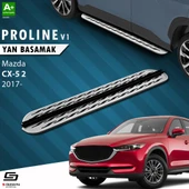 S-Dizayn Mazda CX-5 2 OEM Still Pro V2 Aluminyum Yan Basamak 183 Cm 2017 Üzeri A+ Kalite thumbnail 1