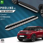 S-Dizayn Citroen C3 Aircross OEM Still Pro V2 Aluminyum Yan Basamak 183 Cm 2017 Üzeri A+ Kalite thumbnail 1