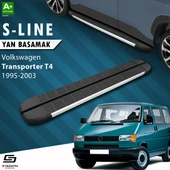 S-Dizayn VW Transporter T4 Uzun Şase S-Line Aluminyum Yan Basamak 253 Cm 1995-2003 A+ Kalite thumbnail 1