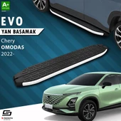 S-Dizayn Chery Omoda5 Evo Aluminyum Yan Basamak 183 Cm 2022 Üzeri A+ Kalite thumbnail 1