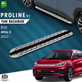 S-Dizayn BYD Atto 3 OEM Still Pro V2 Aluminyum Yan Basamak 183 Cm 2022 Üzeri thumbnail 1