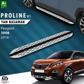 S-Dizayn Peugeot 3008 2 OEM Still Pro V1 Aluminyum Yan Basamak 183 Cm 2016-2023 A+ Kalite thumbnail 1