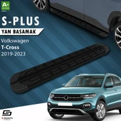S-Dizayn VW T-Cross S-Plus Siyah Yan Basamak 173 Cm 2019-2023 A+ Kalite thumbnail 1