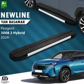 S-Dizayn Peugeot 3008 3 Hybrid NewLine Aluminyum Yan Basamak 183 Cm 2024 Üzeri A+ Kalite thumbnail 1