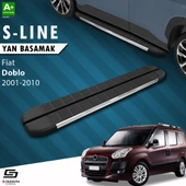 S-Dizayn Fiat Doblo Uzun Şase S-Line Krom Yan Basamak 223 Cm 2001-2010 A+ Kalite thumbnail 1