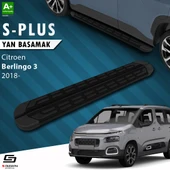 S-Dizayn Citroen Berlingo 3 S-Plus Siyah Yan Basamak 203 Cm 2018 Üzeri thumbnail 1