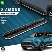S-Dizayn Hyundai Bayon Diamond Krom Yan Basamak 173 Cm 2021 Üzeri A+ Kalite thumbnail 1