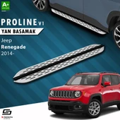 S-Dizayn Jeep Renegade OEM Still Pro V1 Aluminyum Yan Basamak 173 Cm 2014 Üzeri A+ Kalite thumbnail 1