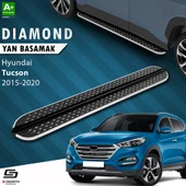 S-Dizayn Hyundai Tucson 3 Diamond Krom Yan Basamak 173 Cm 2015-2020 A+ Kalite thumbnail 1