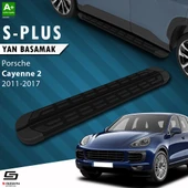 S-Dizayn Porsche Cayenne 2 S-Plus Siyah Yan Basamak 193 Cm 2011-2017 A+ Kalite - 1
