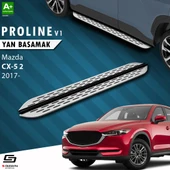 S-Dizayn Mazda CX-5 2 OEM Still Pro V1 Aluminyum Yan Basamak 183 Cm 2017 Üzeri A+ Kalite thumbnail 1