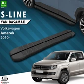 S-Dizayn VW Amarok S-Line Siyah Yan Basamak 203 Cm 2010-2023 A+ Kalite thumbnail 1