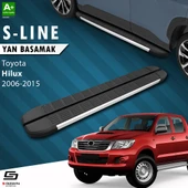 S-Dizayn Toyota Hilux 7 S-Line Aluminyum Yan Basamak 203 Cm 2006-2015 A+ Kalite thumbnail 1