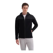 Erkek Kapüşonlu Polar Kumaş Basic Regular Fit Sweat Hırka-56390 - 13
