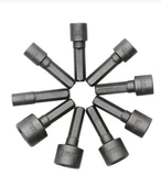 Manyetik Mıknatıslı 5 6 7 8 9 10 11 12 13 mm Somun Civata Adaptör Seti CRV Metal Matkap Uyumlu Uç - 1