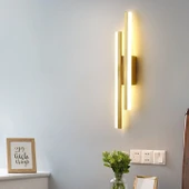 2 ADET Elektrikle Çalışır, 12 Watt , 3000 Kelvin Gün Işığı Led Aplik, İç Merkan Led Duvar Armatürü thumbnail 7