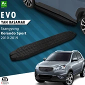 S-Dizayn Ssangyong Korando Sport Evo Siyah Yan Basamak 203 Cm 2010-2019 A+ Kalite - 1
