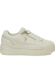 U.S. Polo Assn. CAROLINE 5PR 102031411 Kadın Sneaker Ayakkabı Bej 36-40 thumbnail 2
