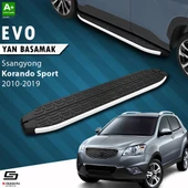 S-Dizayn Ssangyong Korando Sport Evo Aluminyum Yan Basamak 203 Cm 2010-2019 A+ Kalite thumbnail 1