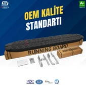 S-Dizayn Ssangyong Korando Sport Evo Siyah Yan Basamak 203 Cm 2010-2019 A+ Kalite - 2