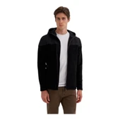 Erkek Kapüşonlu Polar Kumaş Basic Regular Fit Sweat Hırka-56390 - 19