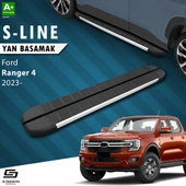S-Dizayn Ford Ranger 4 S-Line Aluminyum Yan Basamak 203 Cm 2023 Üzeri A+ Kalite - 1
