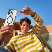 Apple iPhone 12 Pro Kılıf M-safe Şarj Özellikli Airbagli Takılabilir Askı Aparatlı Zore Nana Kapak - 7