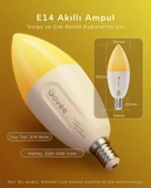 Govee RGBWW Matter Destekli E14 Akıllı Ampul - 2'li Paket thumbnail 5
