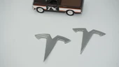 DK Tuning Tesla Model Y Logo Krom Metal Rozet Amblem Arma Seti thumbnail 4